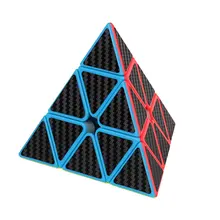 Магический куб Пирамида мульти-заказ магический куб углеродное волокно наклейка серия Волшебный куб детские развивающие игрушки