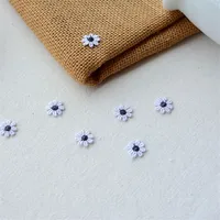 Buy 10pcs/lot Small Daisies flower Patch Embroidery Sticker Sew on Patches for clothing applique embroidery Clothing Accessories Online - Image 3