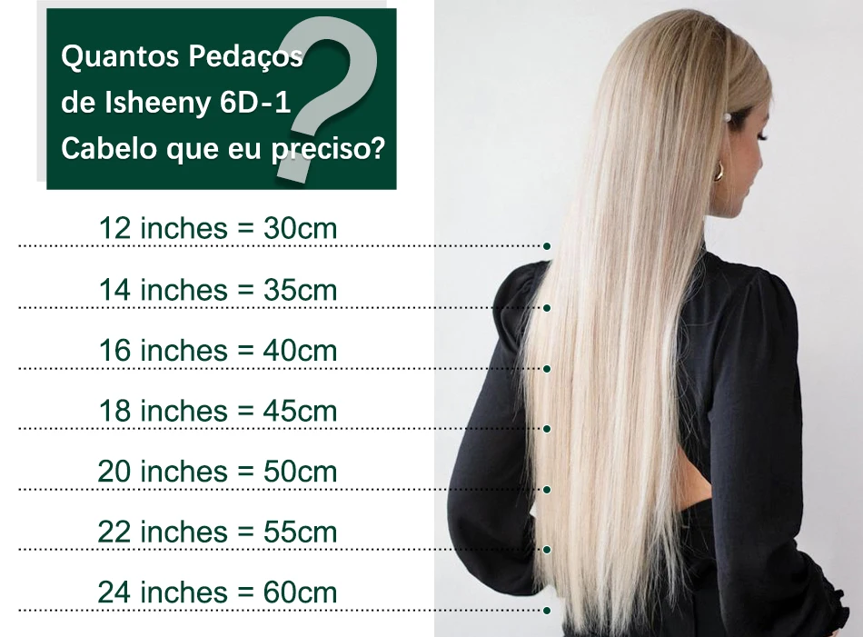 40-60cm, 10 cabeças, micro-ligação, 100% natural, cabelo humano, 100 fios