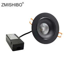 ZMISHIBO 15 W светодиодный светильник 95 мм Вырезать отверстие 85 V-265 V регулируемый угол Сменные источник света для Гостиная освещение пятна