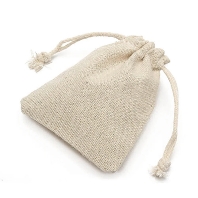 50Pc Set Small Linen Jute Drawstring Gift Bags Pouch Candy Favor Holder Jewelry Gifts Bag Christmas Party Wedding Favours Sack | Дом и сад