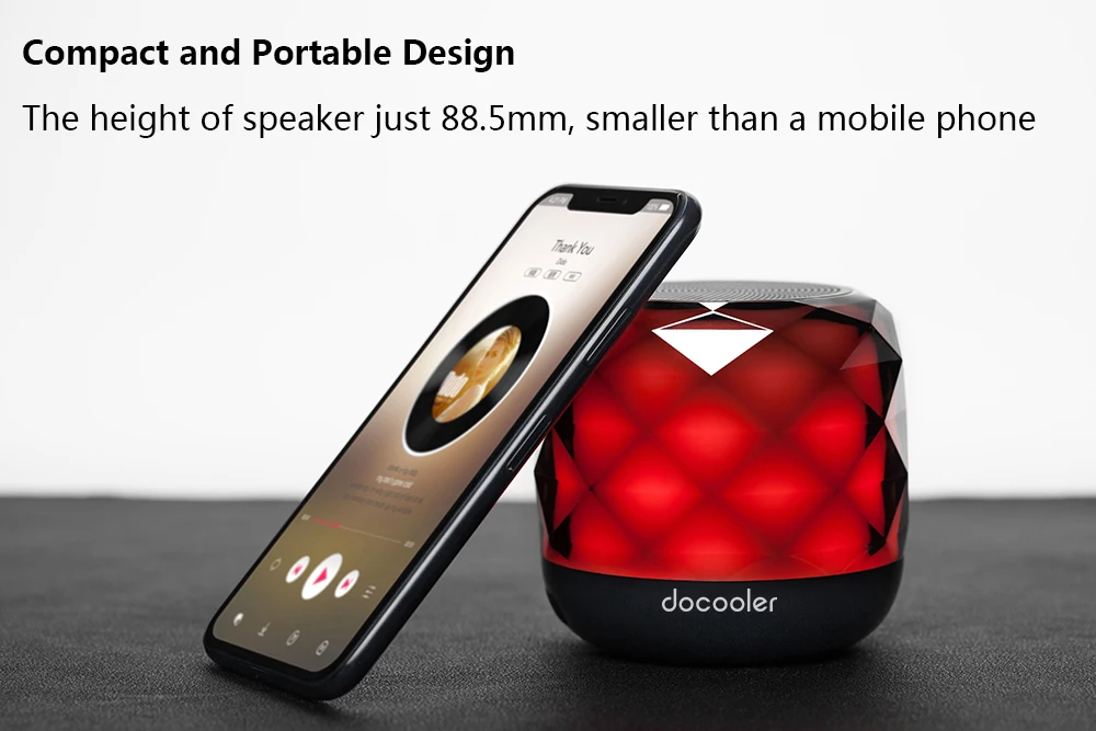 Docooler RBS-F1 динамик Bluetooth V4.2 динамик s Портативная звуковая Беспроводная подставка для стереодинамика 32G TF карта для Телефоны лэптоп ПК