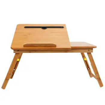 

Multifunctional Tablet PC Table Foldable Laptop Desk Tablet PC Holder Bamboo Table without Drawer Size S