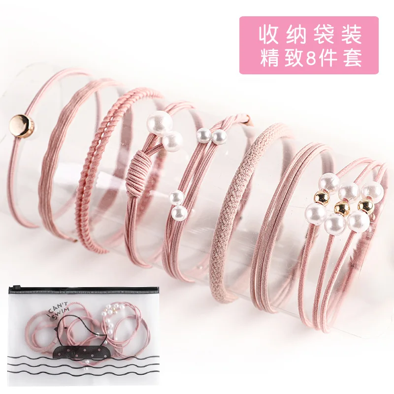 hair clips for thick hair Nylon Elastic Hair Bands for Women Basic Hairstyle Ponytail Holder Rubber Ropes Gums Girls Scrunchies Headwear Hair Accessories banana hair clips Hair Accessories