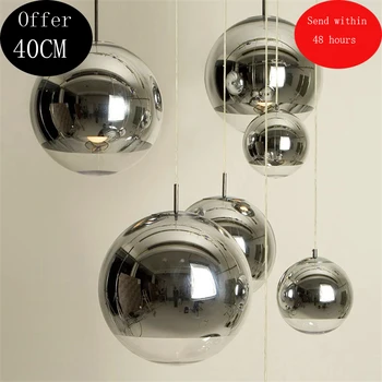 

Nordic Gold Silver Glass Ball LOFT LED Pendant Lights Restaurant Bar Industrial Lighting Pendant Lamp Kitchen Fixtures Luminaria