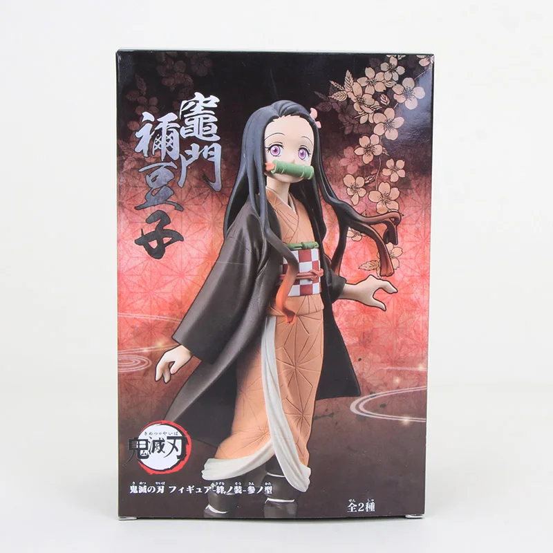6 in box 16 см фигурка убийцы демона Kamado Tanjirou Kamado Nezuko Agatsuma Zenitsu Hashibira Inosuke Kimetsu no Yaiba ПВХ фигурка игрушки - Цвет: 6 in box