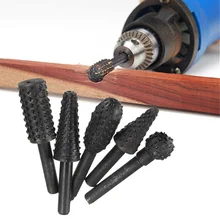 6 мм Cut-вольфрамовый бор 27-40 мм хвостовик с высоким содержанием углерода Сталь шлифования древесины резьба, вращающийся инструмент