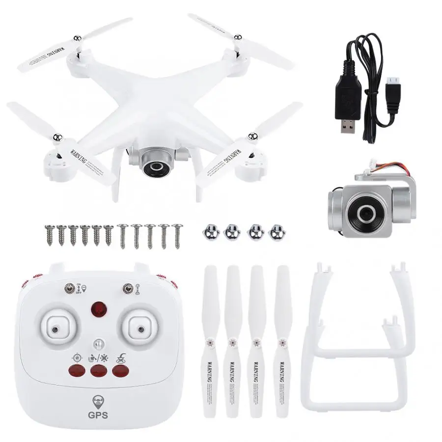 JJRC H68G 5G Wifi FPV широкоугольная камера 1080P RC Дрон GPS удержание высоты Qudcopter RC Дрон Квадрокоптер - Цвет: Белый