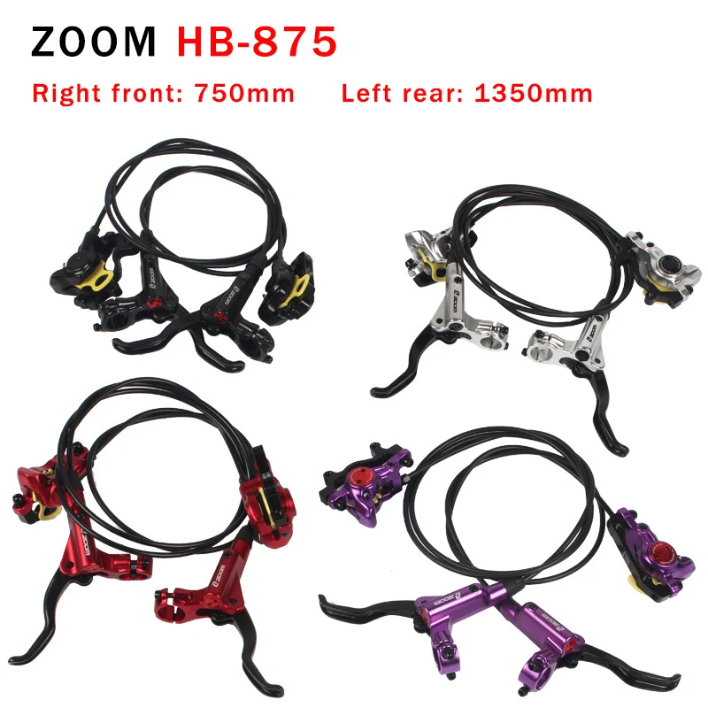

ZOOM HB-875 MTB Disc Brake Bike Left Front Right Rear Mountain Bicycle Hydraulic Disc Brake Set Better Than M395 M447
