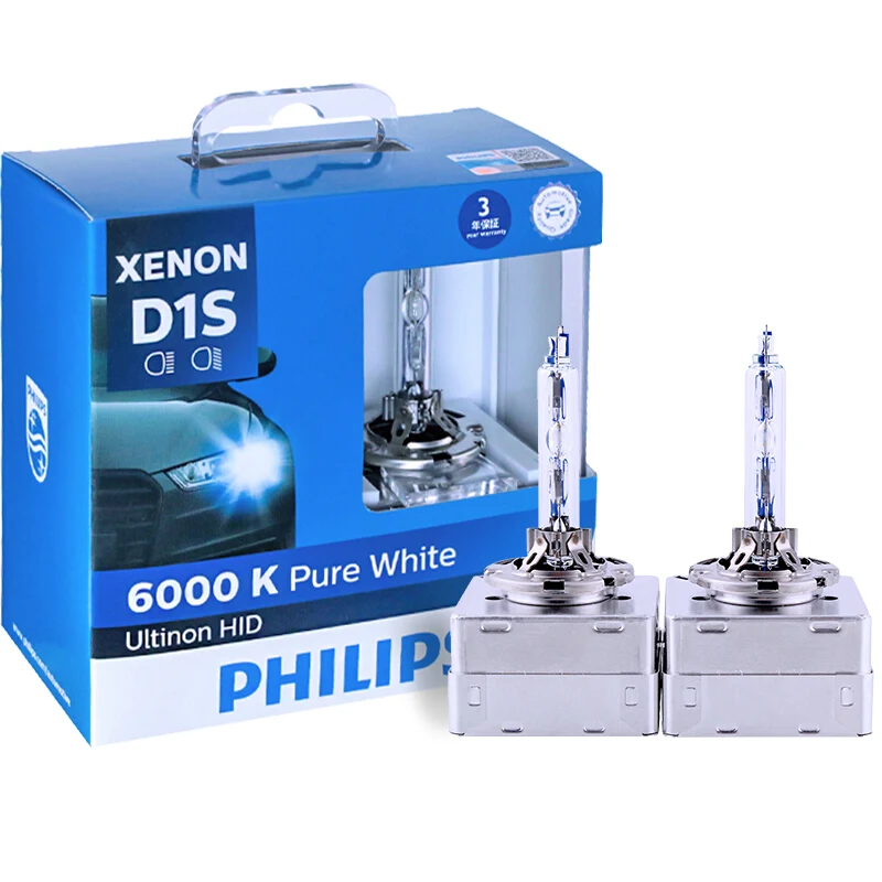 Philips D1S D2S D2R D3S D4S Ultinon HID 6000K холодный синий ксеноновый белый свет автомобиля обновление лампы фар вспышка Быстрый старт, пара