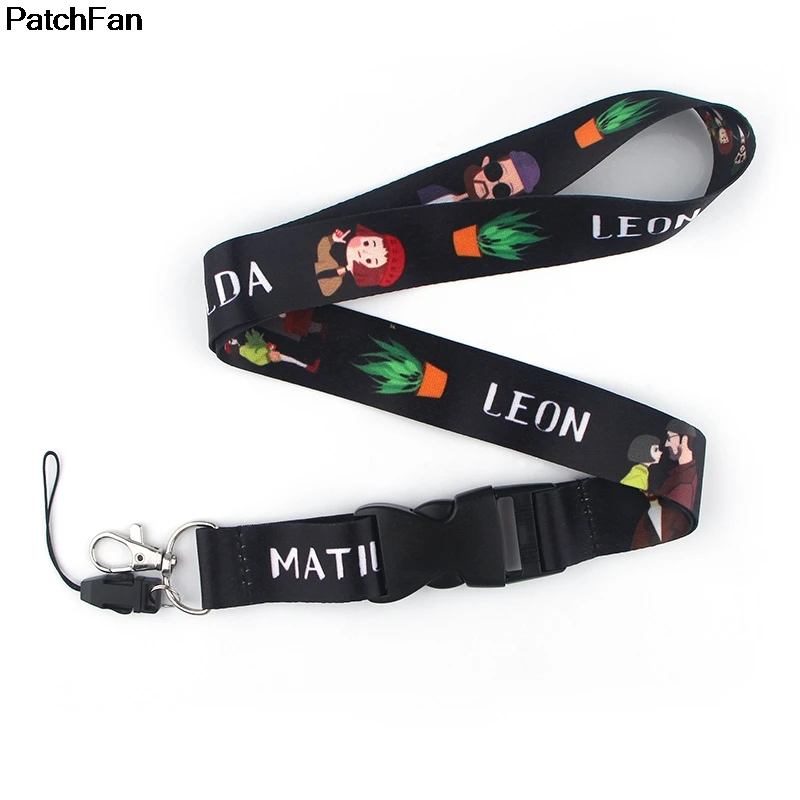 Patchfan leon фильм брелок ремешок тесьма лента шейный ремень ткань para id значок