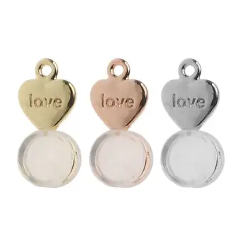 

10Pcs Heart Earring Back With DIY Hole Safe Ear Studs Nuts Earings Lifters Replacement for All Types of Earring Posts