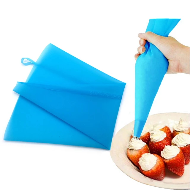 30/34/40/46/50/55/60 Cm Újrafelhasználható Szilikon Krém Tészta Jeges Táska Sütés Főzési Fondant Sütemények Díszítő Szerszámok
