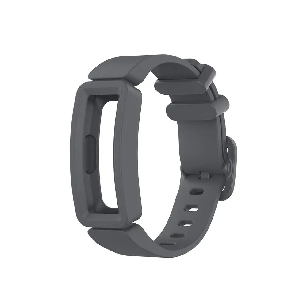 Силиконовый ремешок для Fitbit inspire HR ремешок для часов на замену Браслет для Fitbit ACE 2 умный ремешок для часов браслет - Цвет: Dark Gray