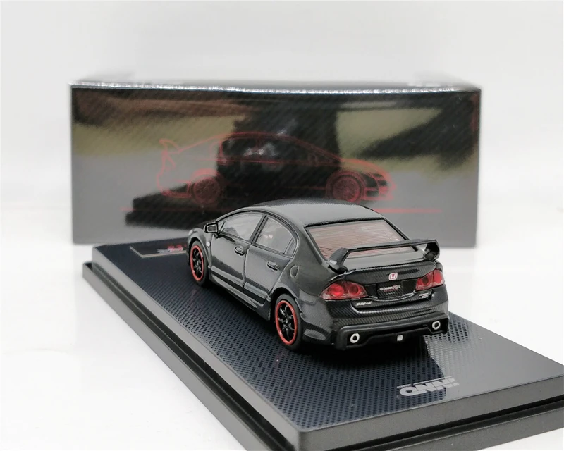 1: 64 INNO64 Honda Civic Тип Mugen RR FD2 передовая концепция 2009 черная литая под давлением модель автомобиля