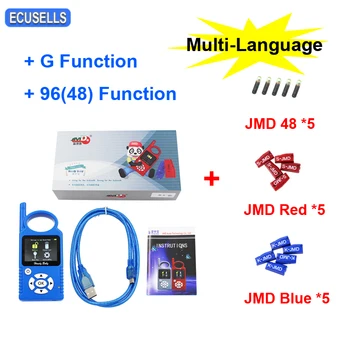 

JMD Handy Baby Auto Key Programmer Chips Copier for 4D/46/48/G/King Chip Multi-language with G & 96 bit 48 Funciton + JMD Chips