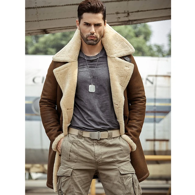 Shearling】B-3フライトジャケット XL ムートン 詳し 革シープスキン