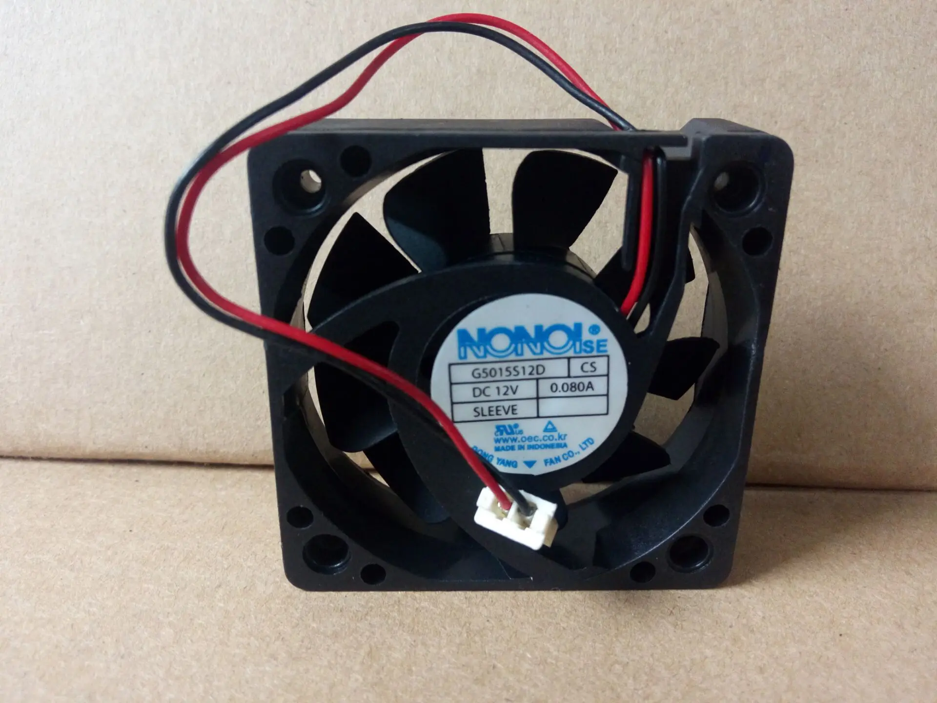 

NONOISE 5015 5CM G5015S12D CS 12V 0.080A 2-line TV fan