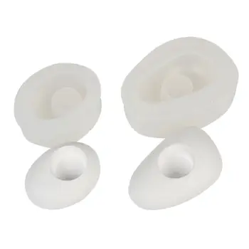 

Oval Shape Silicone Mold Concrete Candlestick Mould Cement Candle Holder Flower Pot Home Crafts Decoration Making Tools