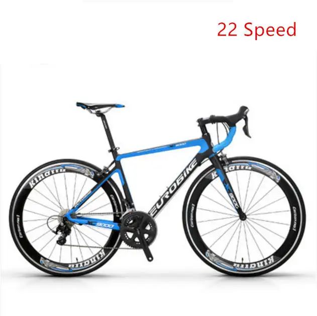 Бренд для шоссейного велосипеда из углеродного волокна Рама 16/18/20/22 Скорость 700CC колеса Racing Велоспорт велосипед Спорт на открытом воздухе Bicicleta - Цвет: 22 Wind Break BLUE