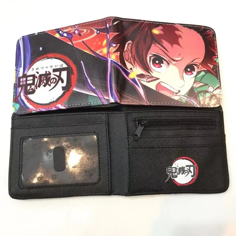 31 Аниме Bifold кошелек Demon Slayer: Kimetsu no Yaiba портмоне на молнии фото держатель для карт посылка Studend кошельки с персонажами мультфильмов - Цвет: 31