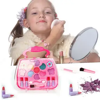 

Non-Toxic Children Girls Simulation Dressing Table Makeup Toy Cosmetics Party Performances Dressing Box Set makeup set TSLM1