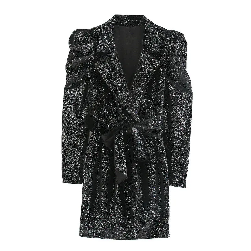 

Europe And America WOMEN'S Dress 2020 Spring And Autumn New Style Lace-up liang shi Suit Jacket-Dress A8ys6617