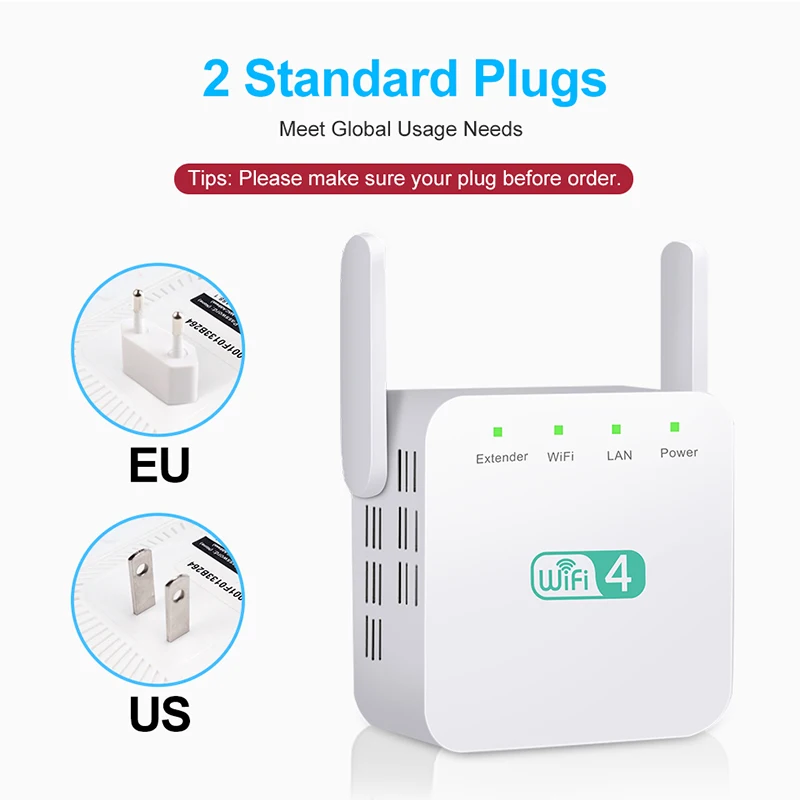 Супер усилитель Wi-fi повторитель 2,4G Wifi расширитель сигнала Усилитель Wi-fi повторитель Wifi усилитель двойной антенны Wi-fi усилитель точки доступа