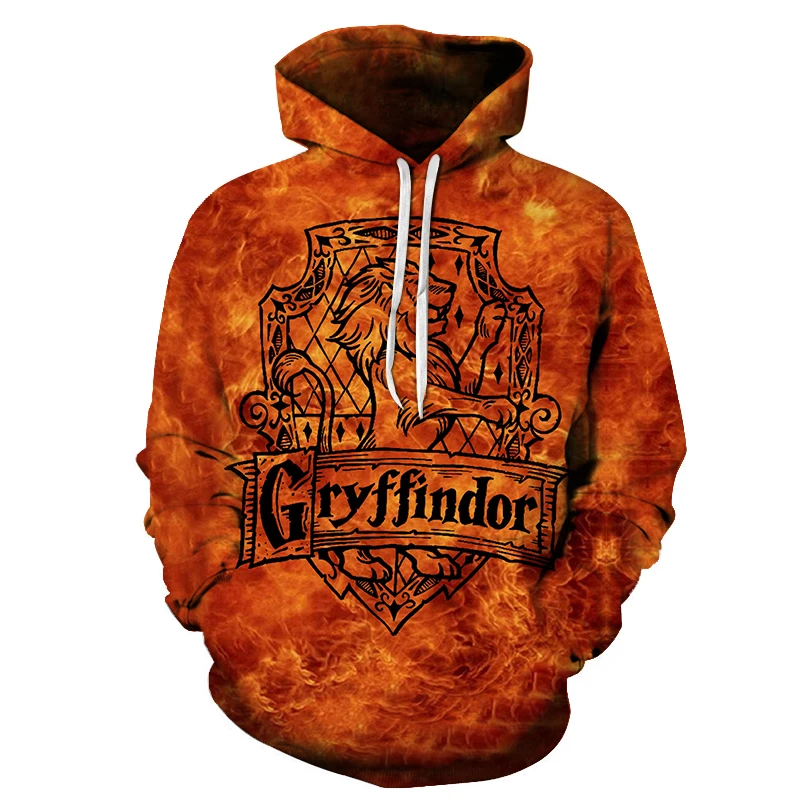 Новая мода Gryffindor фильм Дизайн 3D мужская толстовка с принтом толстовки осень длинный рукав мужской уличная Мужской пуловер Прямая поставка - Цвет: AFKH3193(Asian Size)