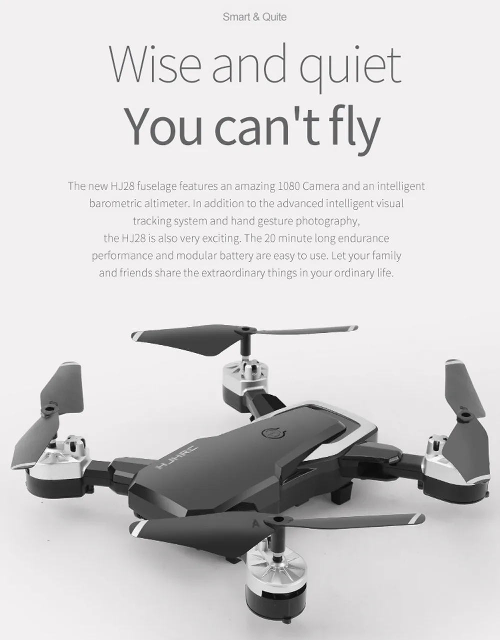 HJ28 Квадрокоптер с дистанционным управлением с 5.0MP 1080P HD Камера Wi-Fi FPV двойной Батарея складной 6 оси гироскопа беспилотный летательный аппарат 20 минут вертолет Juguetes