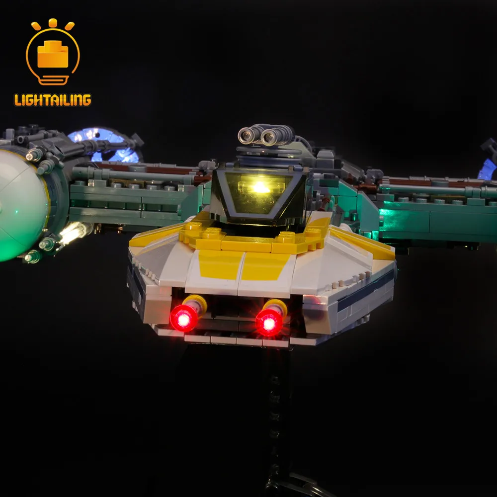 Светильник, светодиодный светильник, комплект для 75181 Y-Wing Star fighter, строительные блоки, светильник, только набор