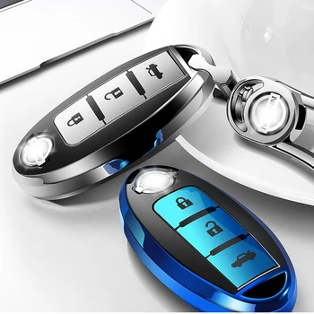 

TPU soft car key case Protective full cover for Nissan Qashqai J10 J11 X-Trail t31 t32 kicks Tiida Pathfinder Murano Note Juke