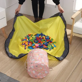 

Large Play Mat Toy Storage Basket Toy Clean-up Storage Container Quick Cleanup Waterproof Container For Kids Rpom Toy Organizer