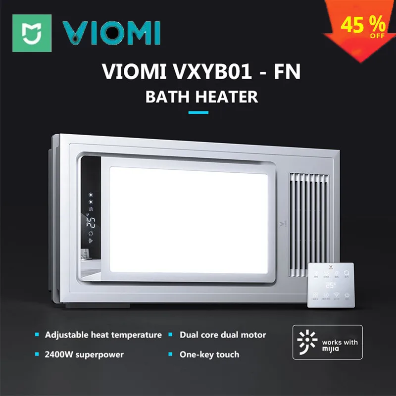 VIOMI 4 в 1, умный светодиодный обогреватель для ванной, профессиональный потолочный светильник, светильник для купания, для Mihome, приложение, дистанционное управление, для ванной комнаты