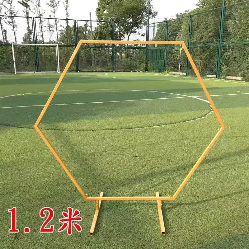 Шестиугольная Арка свадебные алмазные кованые арки вечерние украшения задний план Свадебные реквизиты один арочный цветок открытый газон дорога руководство