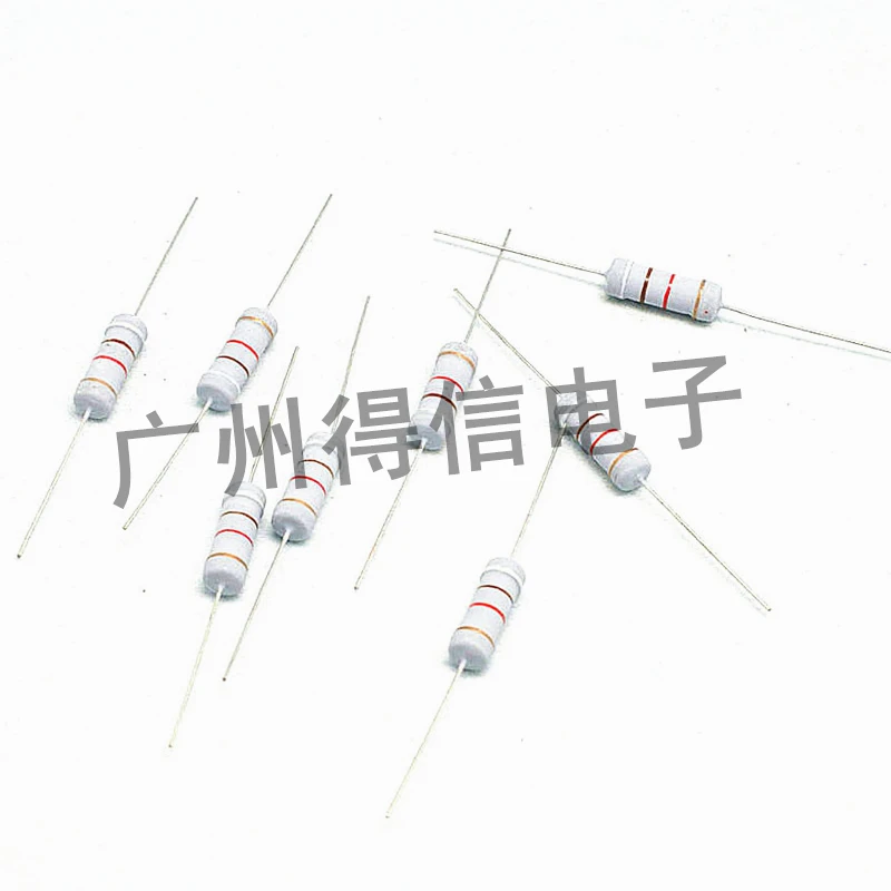 200pcs/lot New 2W 1% series metal oxide film resistor iron foot DIP resistor free shipping