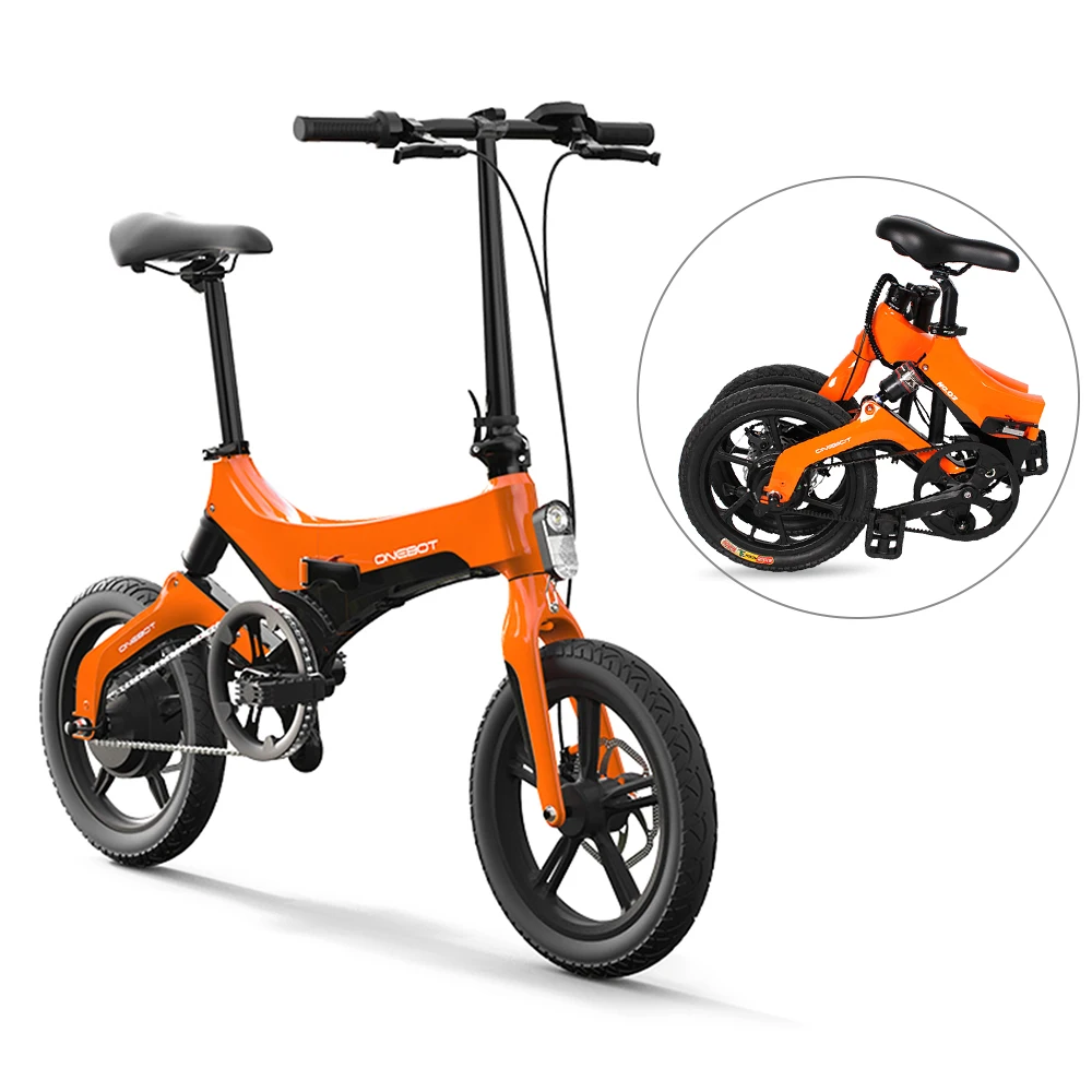 

16 Inch Folding Electric Bicycle Power Assist Moped Electric Bike E-Bike 250W Motor and Dual Disc Brake Folding electric bicycle