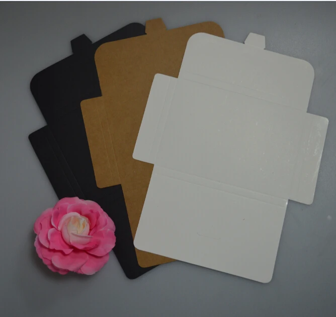  15.5*10.7*0.9CM Kraft Paper Envelope Party Invitation Card Letter Stationery Packaging Bag Gift Gre - 4000537335878