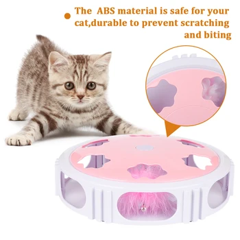 

Interactive fun cat electric feather predator cat toy exercise chaser training cat toy rechargeable