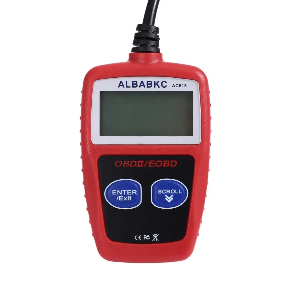 AC618 Сканер диагностический считыватель кода OBD II автомобильный диагностический инструмент универсальный инструмент диагностики неисправности автомобиля