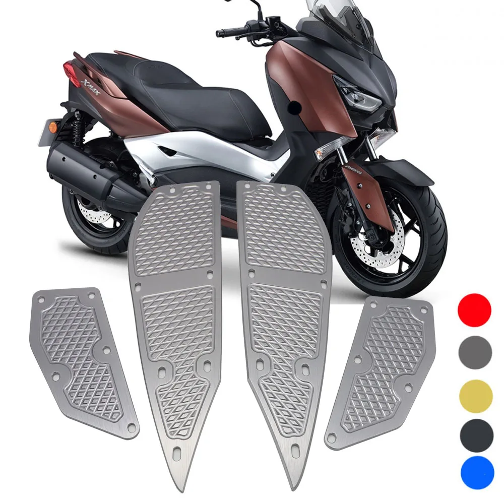 Для YAMAHA XMAX X-MAX 300 XMAX 250- аксессуары для мотоциклов XMAX Pad XMAXCNC новая ножная накладка педаль из алюминиевого сплава