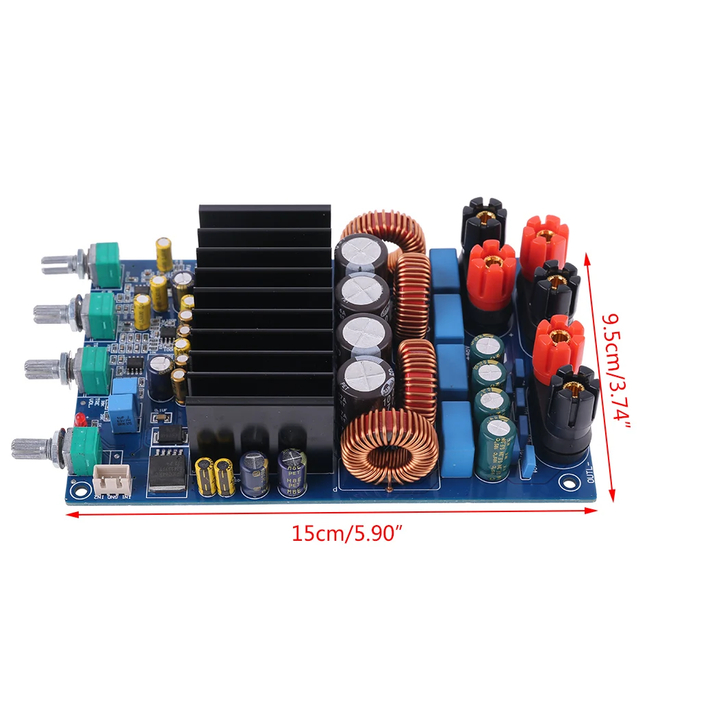 Горячая OPA1632DR TL072 TAS5630 2,1 300W+ 150W+ 150W 470 мкФ/100 V класса D Цифровой усилитель