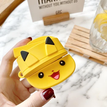 

Cute Cartoon Lightning Hamster slippers case For AirPods 1 2 Pro charging box soft silicone Wireless bluetooth earphone cover