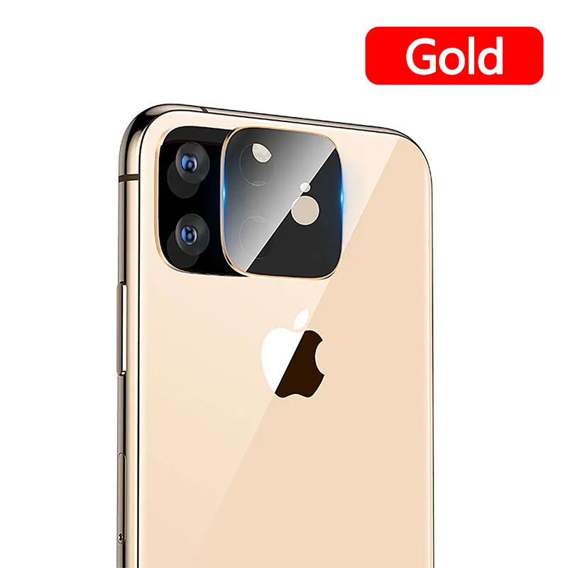 Защитная пленка Essager для задней камеры iPhone 11 Pro Max 0,3 мм, ультратонкая защитная пленка из закаленного стекла для телефона - Цвет: Gold