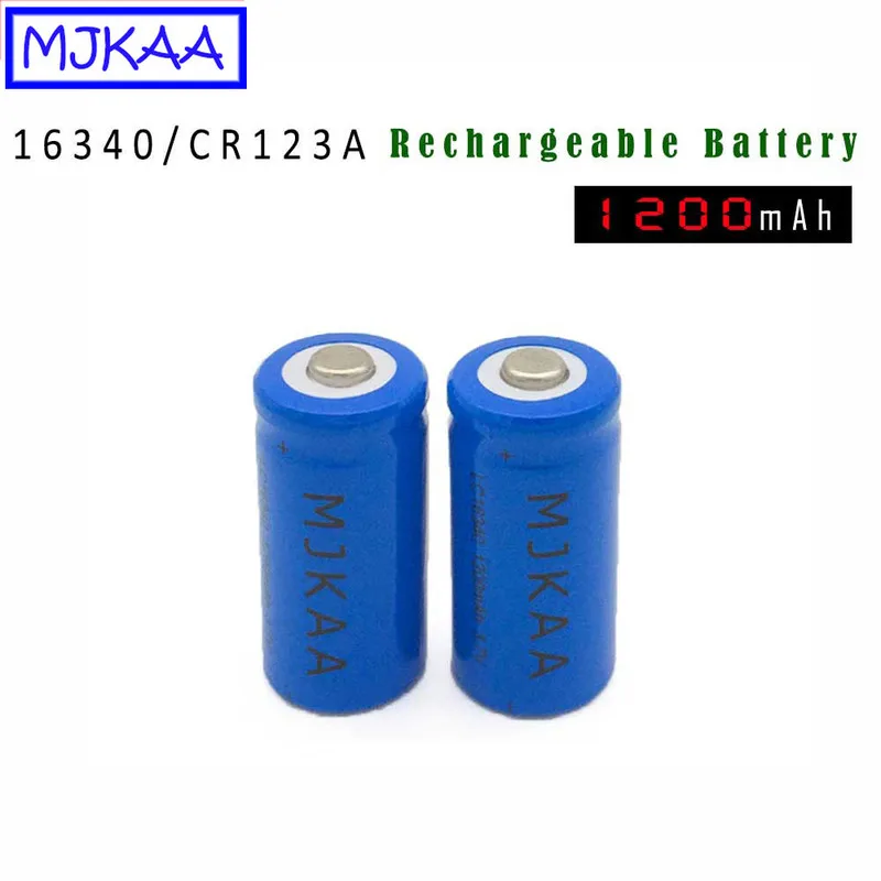 MJKAA 10/12/20 шт. 16340 CR123A 3 7 В 1200 мАч литий ионный аккумулятор CR 123A