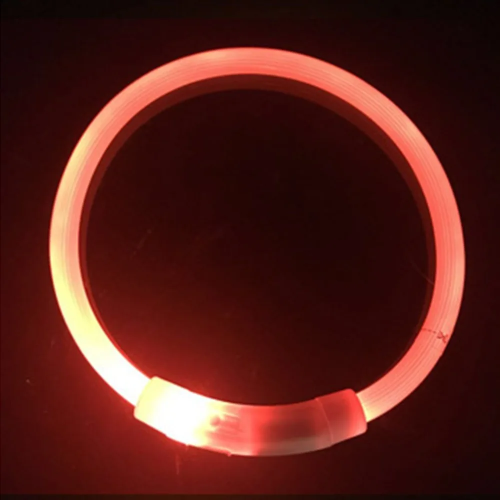 50cm/35CM/70CM Dog Collar Usb Charging Light Collar Night Light Dog Collar Led Teddy Dog Collar Colorful