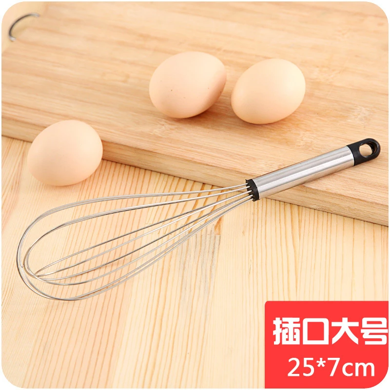 Eggbeater Stirrer Stainless Steel Egg Dipping Cream Stirring Kitchen Tool - Цвет: big size