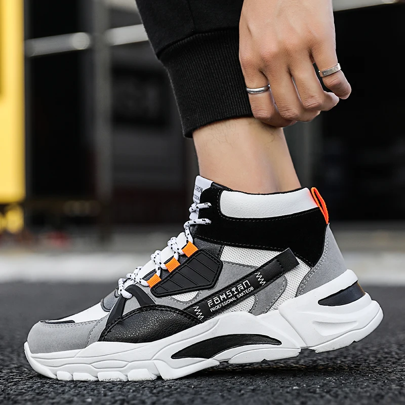 Модные новые кроссовки Мужская повседневная обувь Zapatos De Hombre дышащая высокого