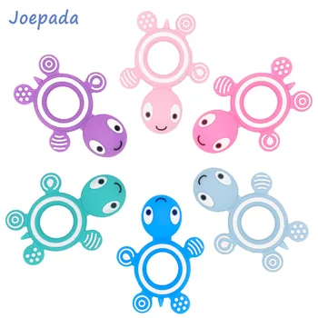 

Joepada 1pc Turtle Silicone Teethers Food Grade Teething Necklace BPA Free Baby Shower Gifts Cartoon Animals Baby Teether Beads
