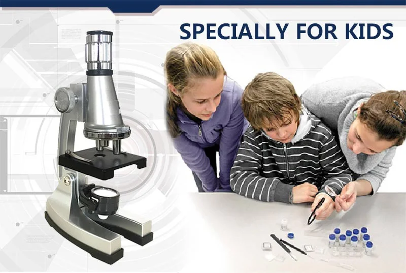 1200X зум биологический монокулярный микроскоп с подсветкой для начинающих детей студентов детей Обучающие игрушки микроскоп